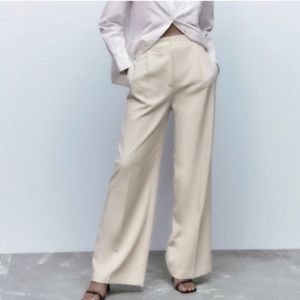 Zara wide leg masculine style pants size 10